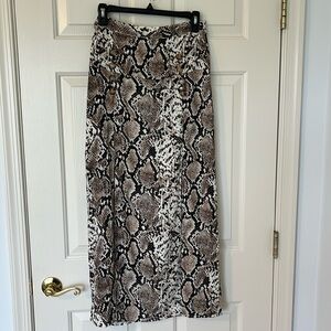 Nasty Gal Snake Print Maxi Skirt, NWT, Size 4